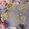 7PCS Gold Happy Birthday Cake Toppers – Acrylic Decorations for Cakes & Cupcakes